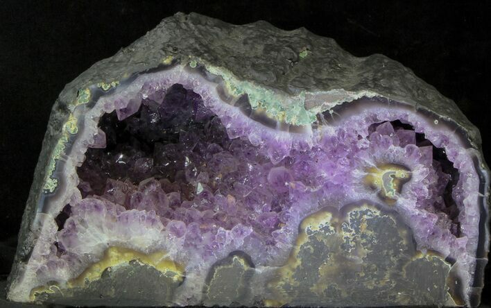 Dark Amethyst Geode From Brazil - lbs #34438